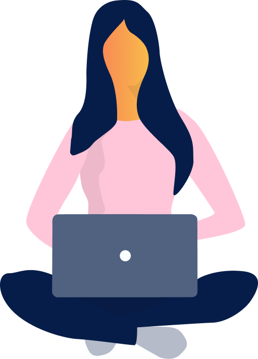 Lady with a laptop